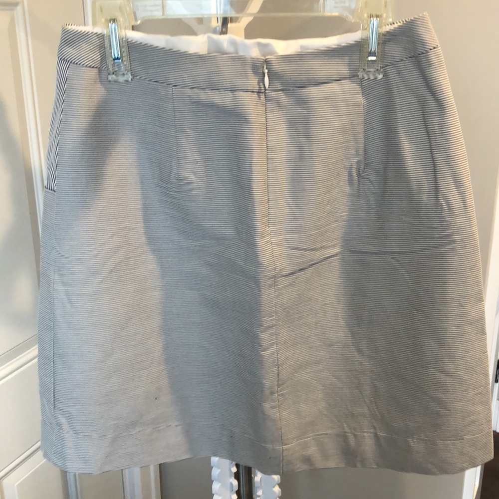 Striped, Lined Skirt - Picture 4 of 4
